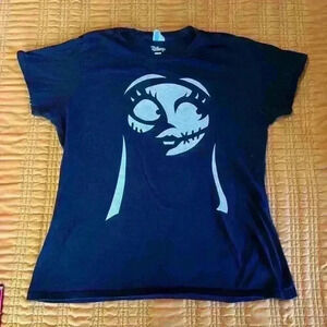 Disney Nightmare Before Christmas, Sally in Black and White T-Shirt. Size XL